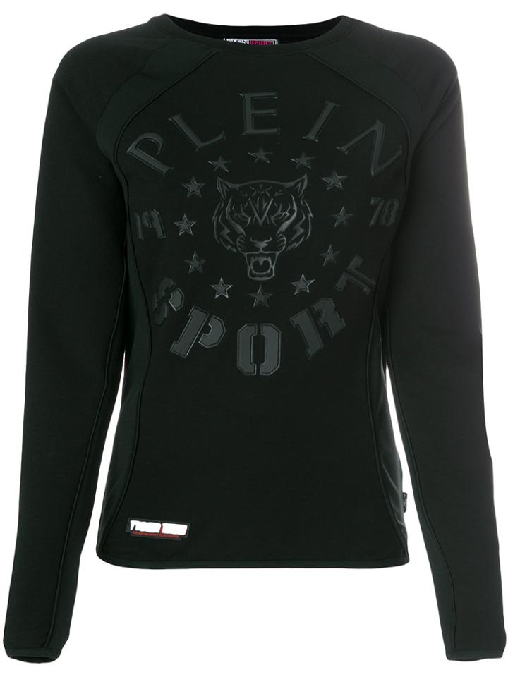 Plein Sport Textured Logo Sweatshirt - Black