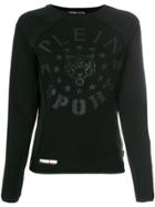 Plein Sport Textured Logo Sweatshirt - Black