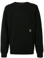 The Elder Statesman Cashmere Monogram Jumper, Adult Unisex, Size: Medium, Black, Cashmere