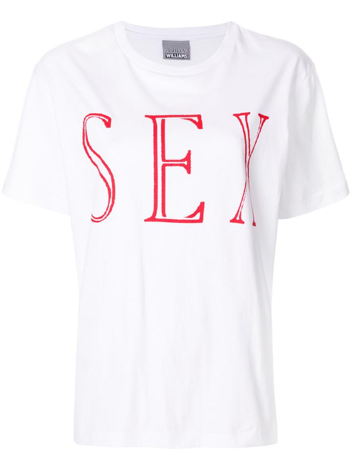 Ashley Williams Sex T-shirt - White