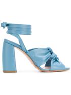 Anna F. Lace-up Sandals - Blue