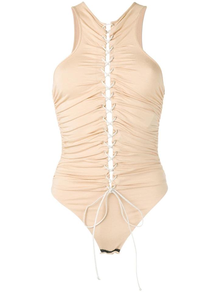 Unravel Project Tie Front Body - Neutrals