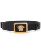 Versace Tribute Buckle Belt - Black