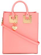 Sophie Hulme Handle Applique Tote Bag, Women's, Pink/purple