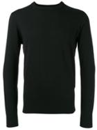 Aspesi Classic Crewneck Sweater, Men's, Size: 50, Black, Cotton/cashmere