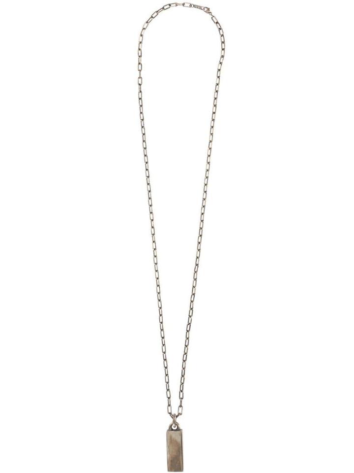 Tobias Wistisen Crystal Pendant Chain - Metallic