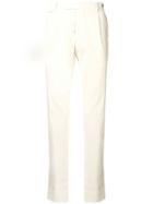 Tagliatore Classic Corduroy Trousers - White