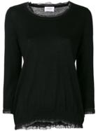 Snobby Sheep Lace Detail Blouse - Black
