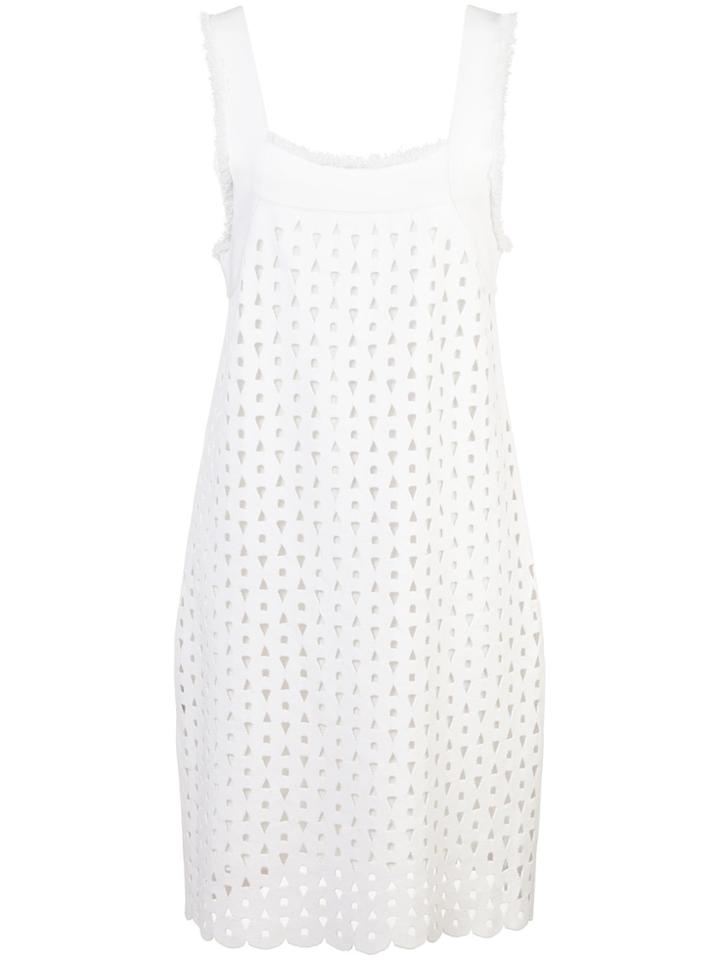 Derek Lam Strapped Fitted Dress - White
