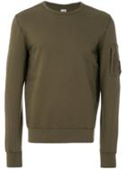 Cp Company Patch Detail Sweater - Green