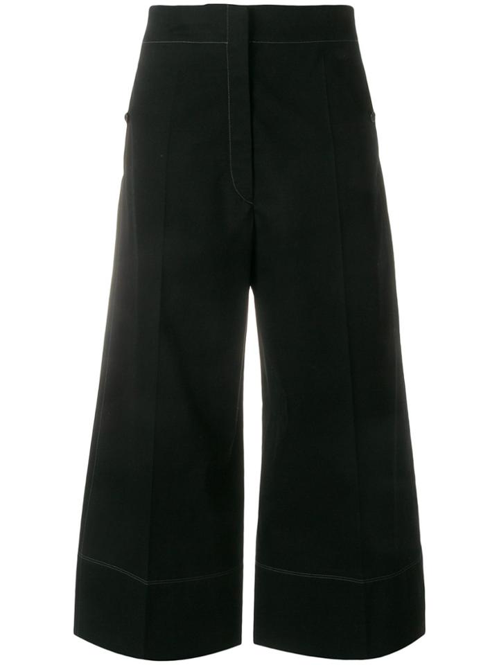 Lemaire Cropped High-waisted Trousers - Black