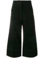 Lemaire Cropped High-waisted Trousers - Black