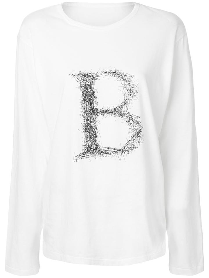 Yohji Yamamoto B Sweatshirt - White