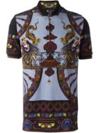 Dolce & Gabbana Chinese Print Polo Shirt, Men's, Size: 46, Cotton