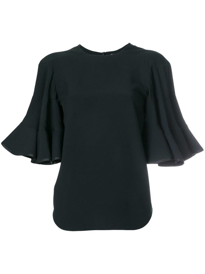 Chloé Flared Sleeve Top - Black