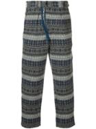 Yohji Yamamoto Pre-owned Thick Patterned Trousers - Grey