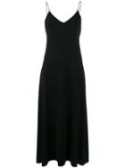 Calvin Klein Long Cami Dress, Women's, Size: 42, Black, Viscose/spandex/elastane