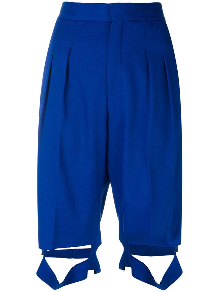 Maison Margiela High-waisted Ripped Trousers - Blue