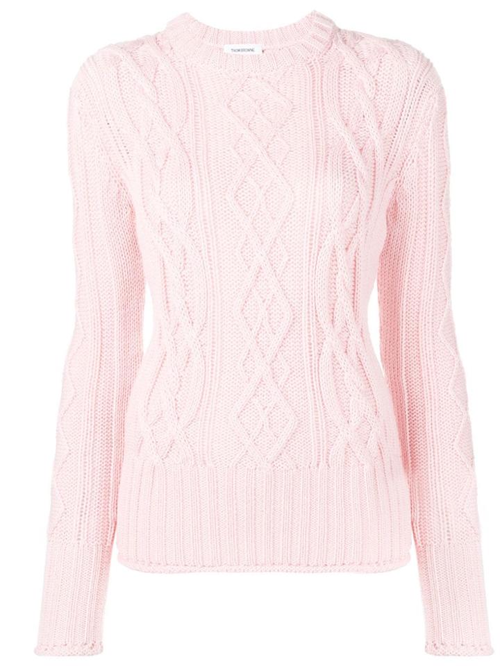 Thom Browne Center Back Rwb Light Pink Pullover