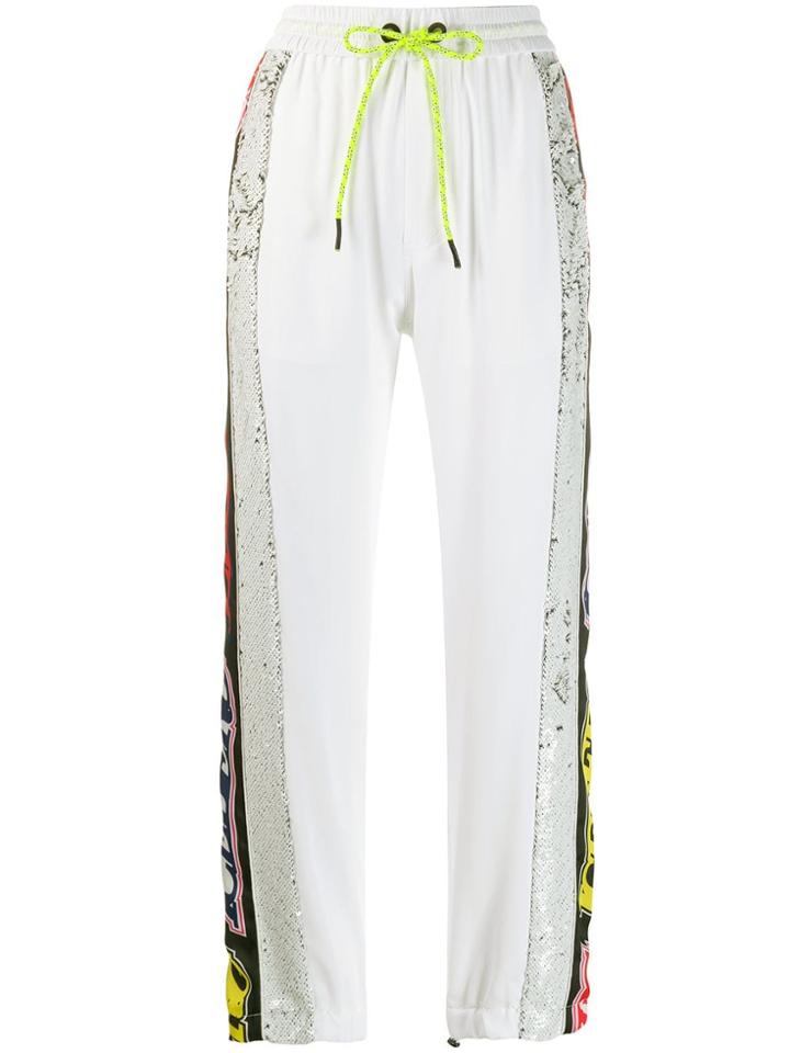 Iceberg Sequinned Logo Track Trousers - White