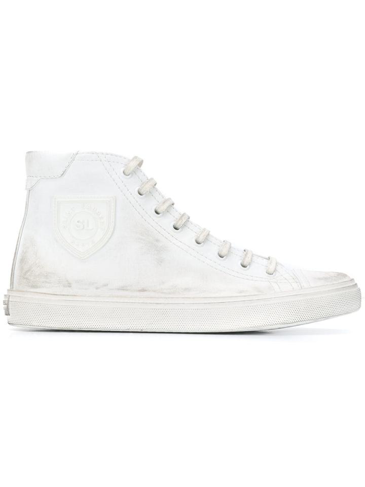 Saint Laurent Bedford Hi-top Sneakers - White