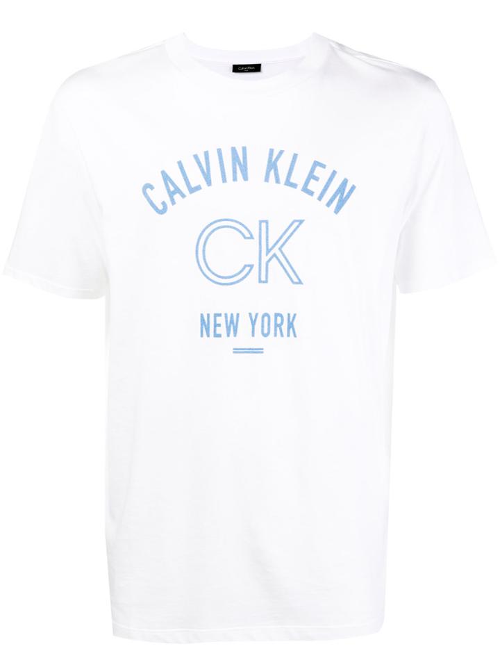 Calvin Klein 205w39nyc Front Logo T-shirt - White