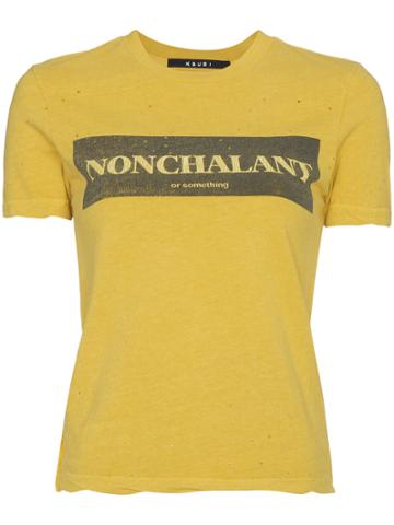 Ksubi Nonchalant T Shirt - Yellow & Orange