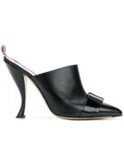 Thom Browne Pebble & Calf Leather High Heel Mule - Black