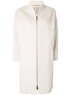 Herno Full Zipped Coat - Nude & Neutrals