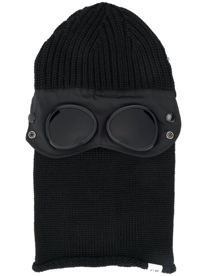 Cp Company Ski Mask With Smoked Lenses - Black
