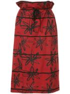 Comme Des Garçons Pre-owned Rubber Flower Skirt - Red