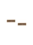 Zofia Day 14kt Yellow Gold Diamond Bar Studs