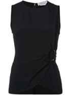 Derek Lam 10 Crosby Sleeveless Top With Ring Detail - Black