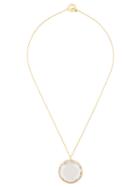 Vera Wang Faceted Crystal Round Pendant Necklace