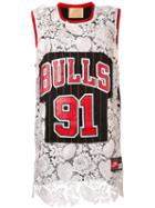 Night Market - Chicago Bulls Embroidered Nba Tank - Women - Polyester - One Size, Black, Polyester