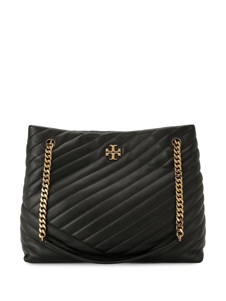 Tory Burch Kira Quilted Tote Bag - Black
