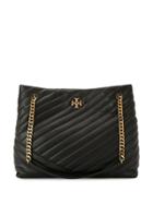 Tory Burch Kira Quilted Tote Bag - Black