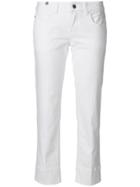 Notify Cropped Trousers - White