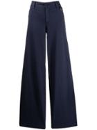Red Valentino Wide-leg Flared Trousers - Blue