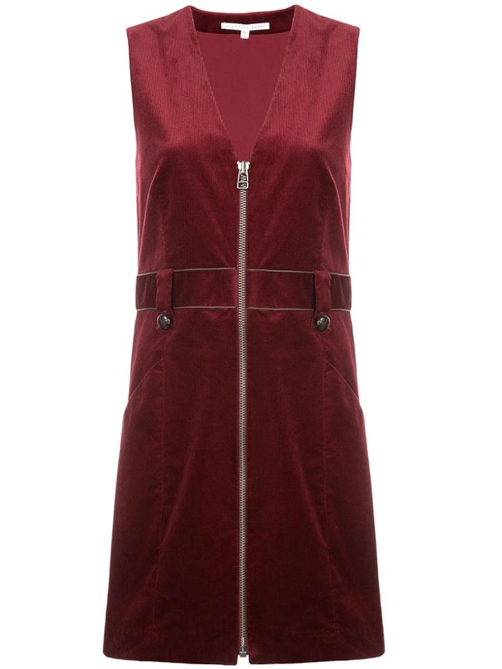 Veronica Beard Zipped Mini Dress - Red
