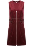 Veronica Beard Zipped Mini Dress - Red