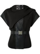 Gloria Coelho - Parka Waistcoat - Women - Polyester/spandex/elastane - 36, Black, Polyester/spandex/elastane