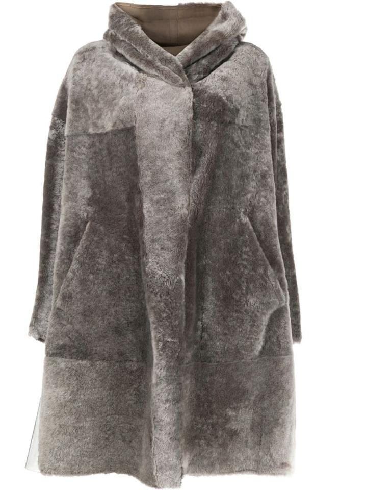 Sylvie Schimmel Oversized Shearling Coat - Neutrals