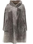 Sylvie Schimmel Oversized Shearling Coat - Neutrals