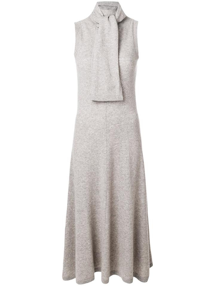 Joseph Tie Neck Sweater Dress - Nude & Neutrals