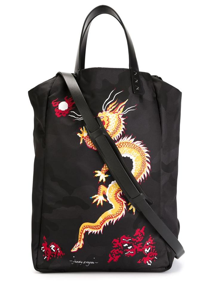 Valentino Garavani Dragon Print Shopper Tote