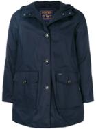 Woolrich Hooded Raincoat - Blue