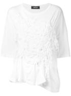 Zucca - Gathered Front T-shirt - Women - Cotton - M, Women's, White, Cotton