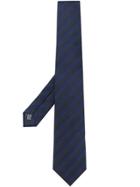 Lanvin Textured Stripe Tie - Blue