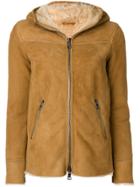 Giorgio Brato Shearling Hood Coat - Brown